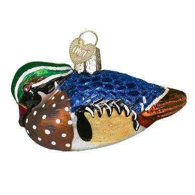 Wood Duck Ornament Left Side View