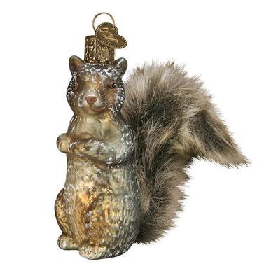 Vintage Squirrel Ornament Left Side View