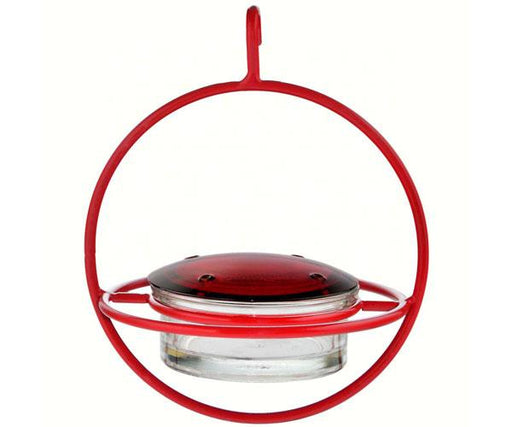 hanging sphere hummingbird feeder with perch