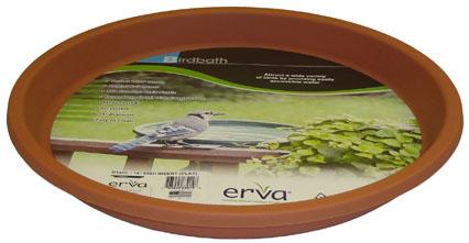 ERva Bird Bath Plastic Insert 14" Clay