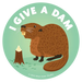 Beaver Sticker - "I Give a Dam"