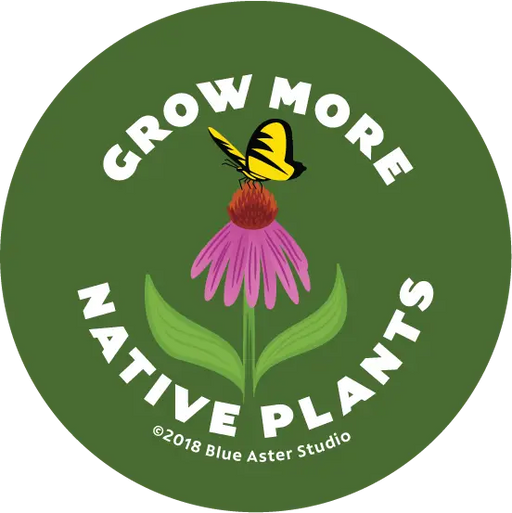 Grow Native Plants Button - design