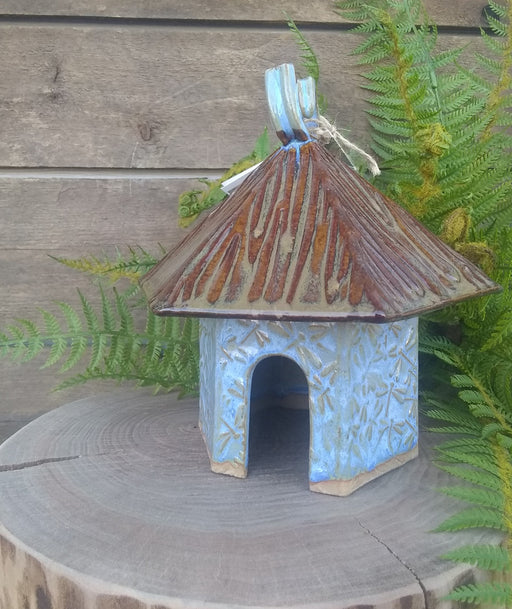 Toad House with Dragonfly Dance Design - Arctic Blue - Medium
