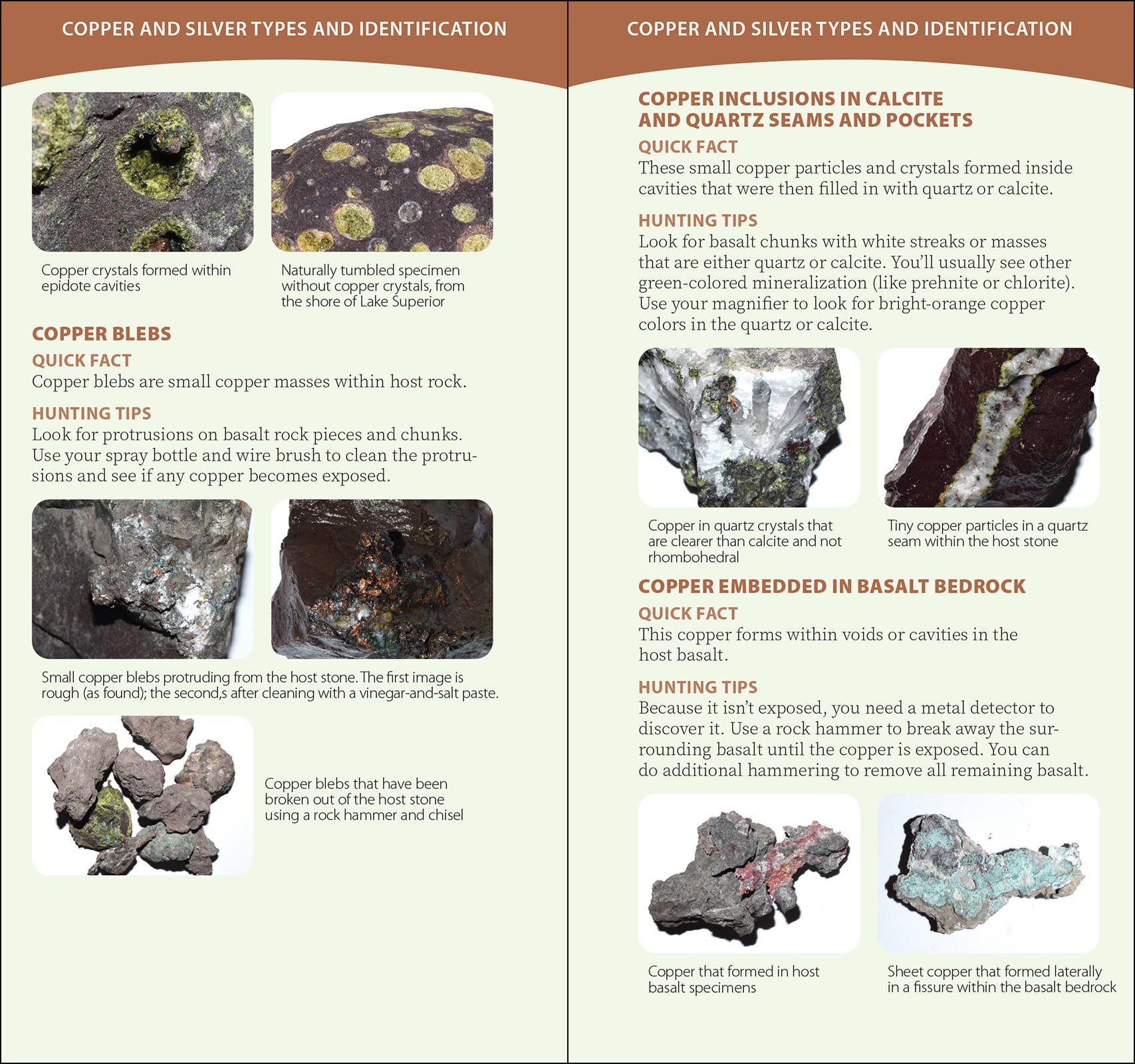Michigan's Copper Country Rocks & Minerals Quick Guide — Nature Niche