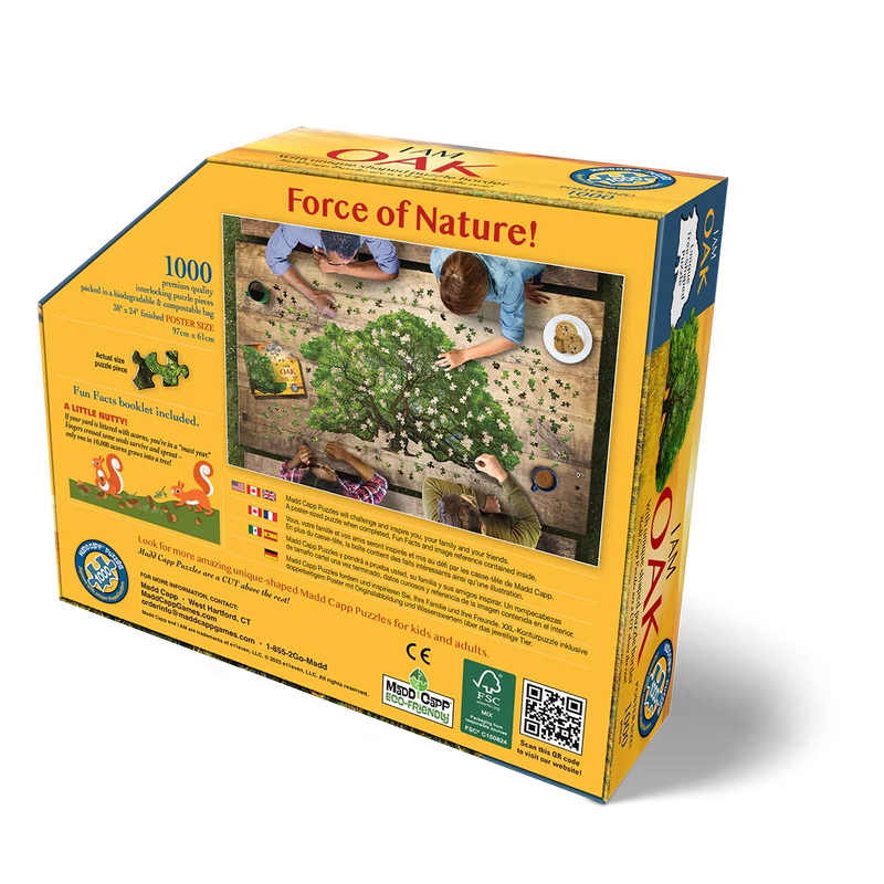 Back of oak tree puzzle box