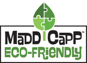 Madd Capp logo with eco friendly design