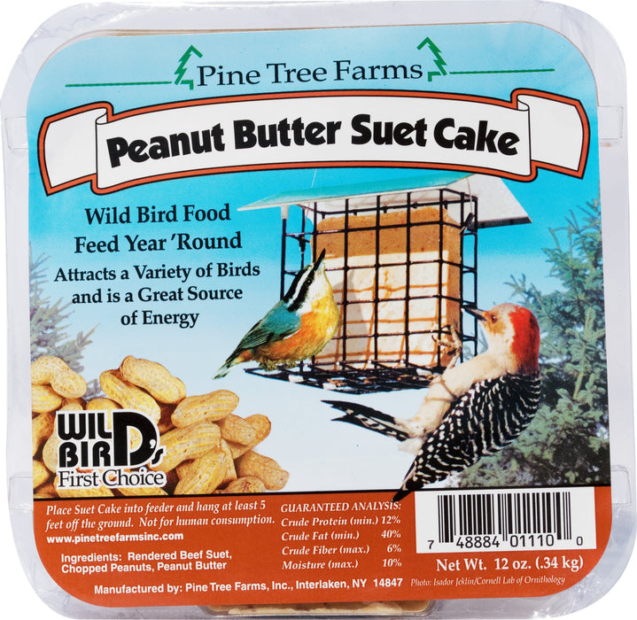 Peanut Butter Suet Cake - 12oz