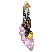 monarch butterfly on flower ornament front 