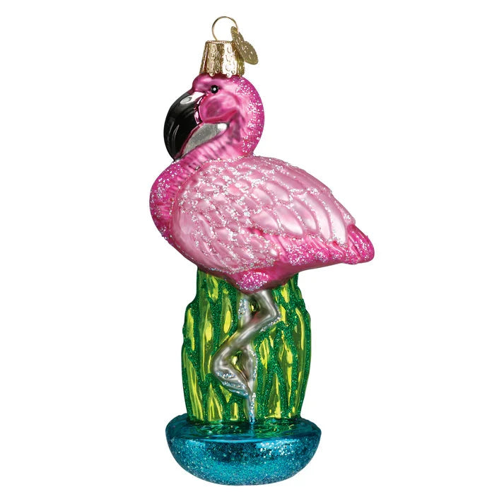 Old World Christmas Flamingo Ornament