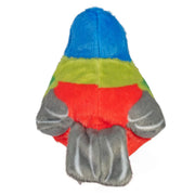 painted bunting stuffed animal back side