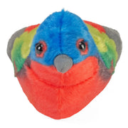 painted bunting stuffed animal front side