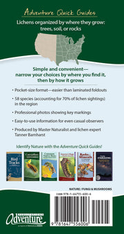 Common Lichens of the Eastern United States Quick Guide back cover