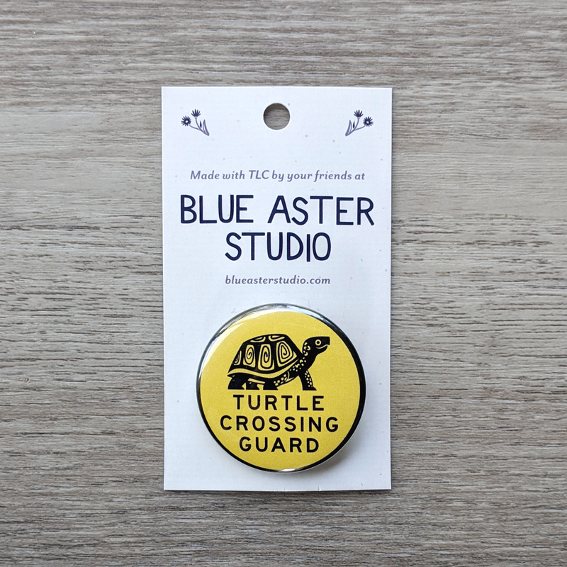 Turtle Crossing Guard Button