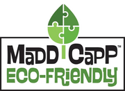 Madd Capp logo with green puzzle piece and 'Eco-Friendly' text 