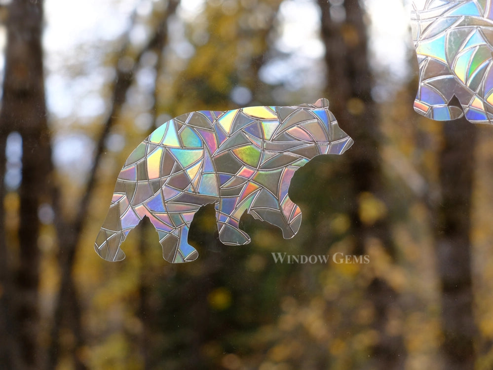 Black Bear Window Cling - Thumbnail 2