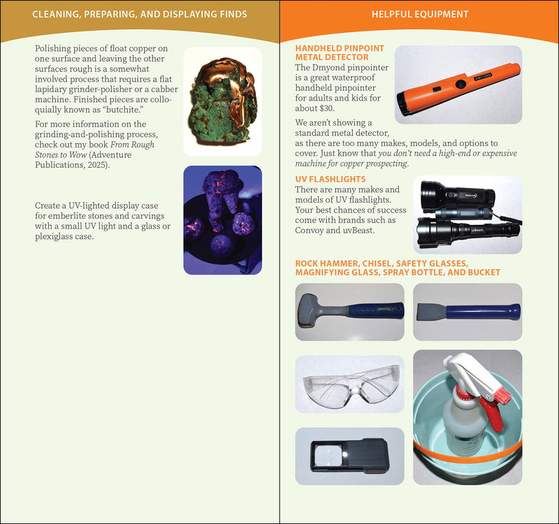 Michigan's Copper Country Rocks & Minerals Quick Guide sample pages