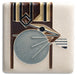 3x3 Charley Harper Chipmunk tile with Cream Background