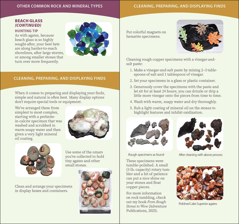 Michigan's Copper Country Rocks & Minerals Quick Guide sample pages