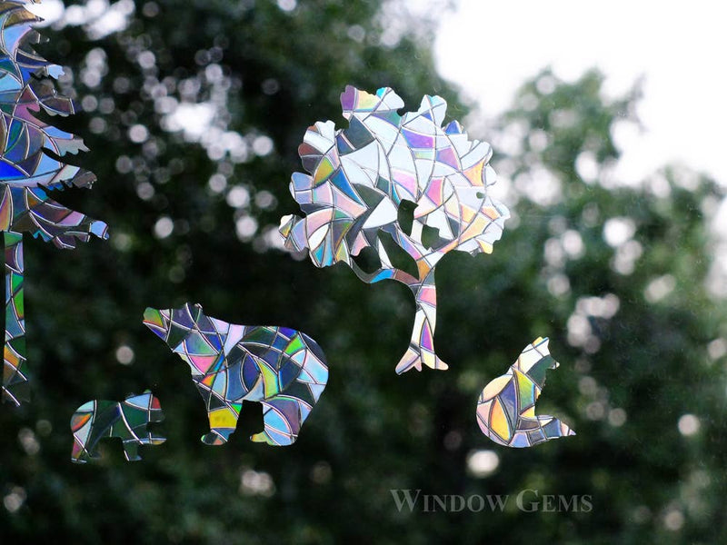 Northern Forest Mix Window Clings