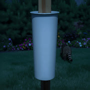 Large Raccoon Baffle and Squirrel Guard - 4x4 Tan
Raccoon giving up and leaving
