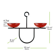 ruby red feeder with dimensions