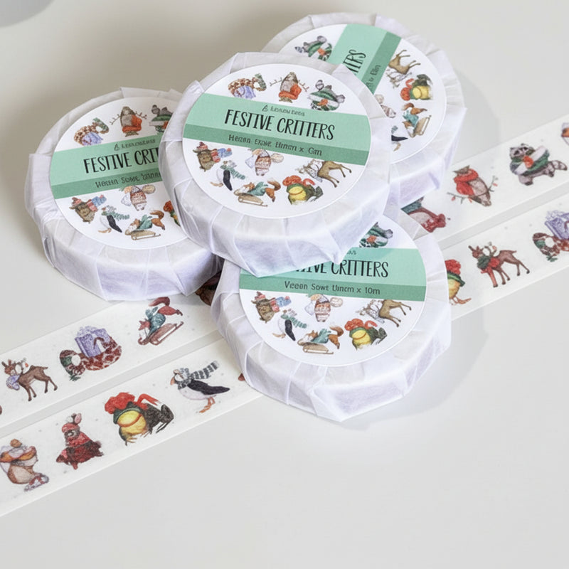 Festive Critters Washi Tape