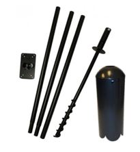 5 Piece Feeder Pole Set, Flange Top and Baffle