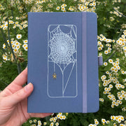 Spiderweb Eco-Friendly Upcycled Lavender Notebook