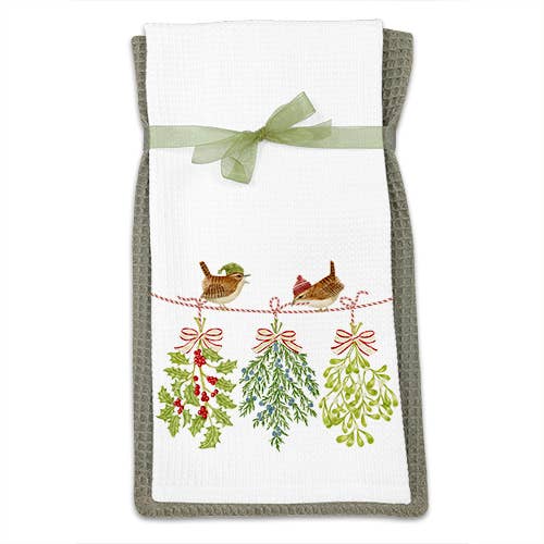 Waffle Towels Set of 2 - Winter Swag