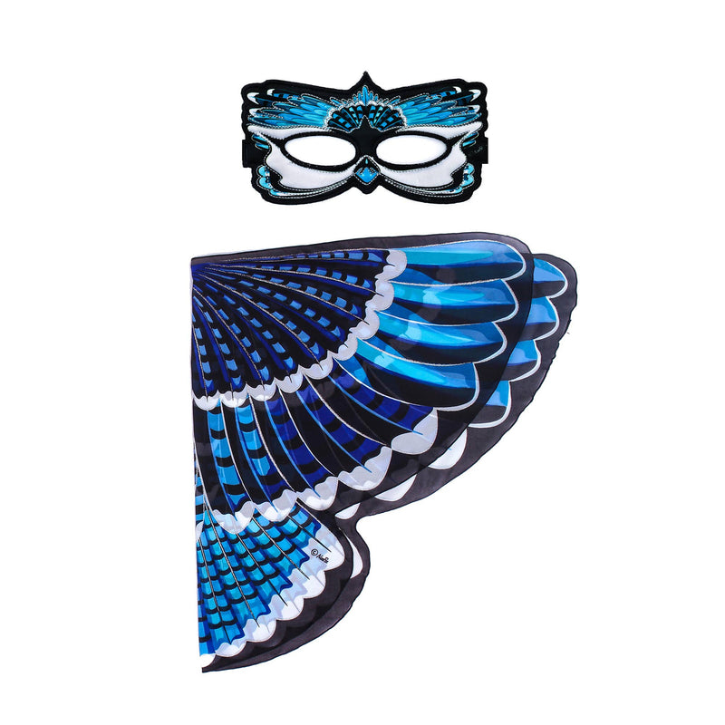 Blue Jay Bird Wings + Mask