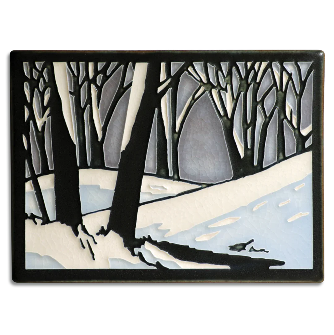 6x8 Snowscape Art Tile — Nature Niche
