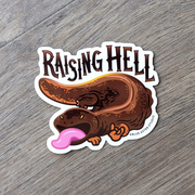 Raising Hell Hellbender Sticker