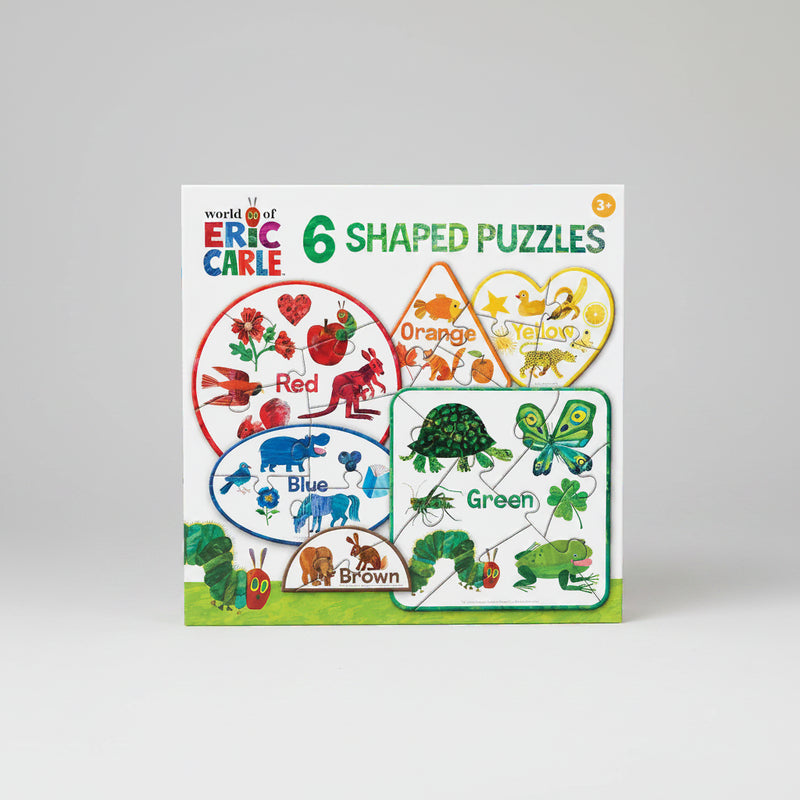 Eric Carle - Colors 6-Pack Mini Shaped Jigsaw Puzzles