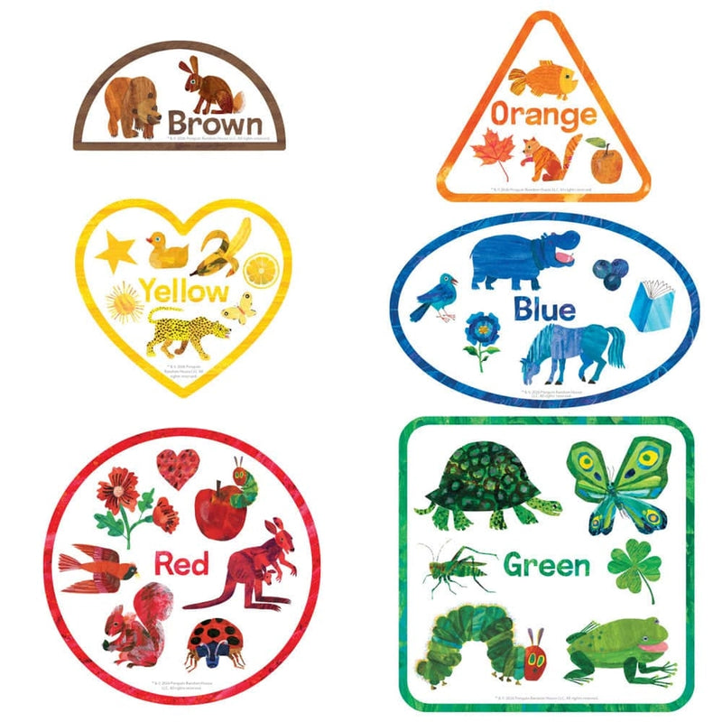 Eric Carle - Colors 6-Pack Mini Shaped Jigsaw Puzzles - picture of individual puzzles