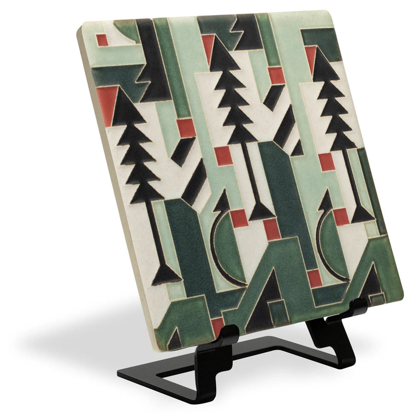 6x6 Cubist Christmas Art Tile