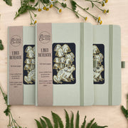 Frog and Mushrooms Eco-Friendly Upcycled Kiwi Notebook