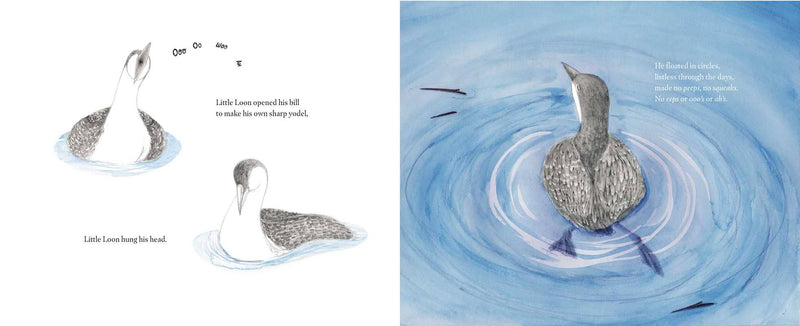 Sample page of Little Loon Finds His Voice by Yvonne Pearson