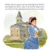 Out of School and Into Nature: The Anna Comstock Story
Illustration of young woman  going to college