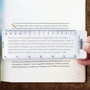Bookmark 3x Magnifying Glass With A 6-Inch Ruler And Tassel