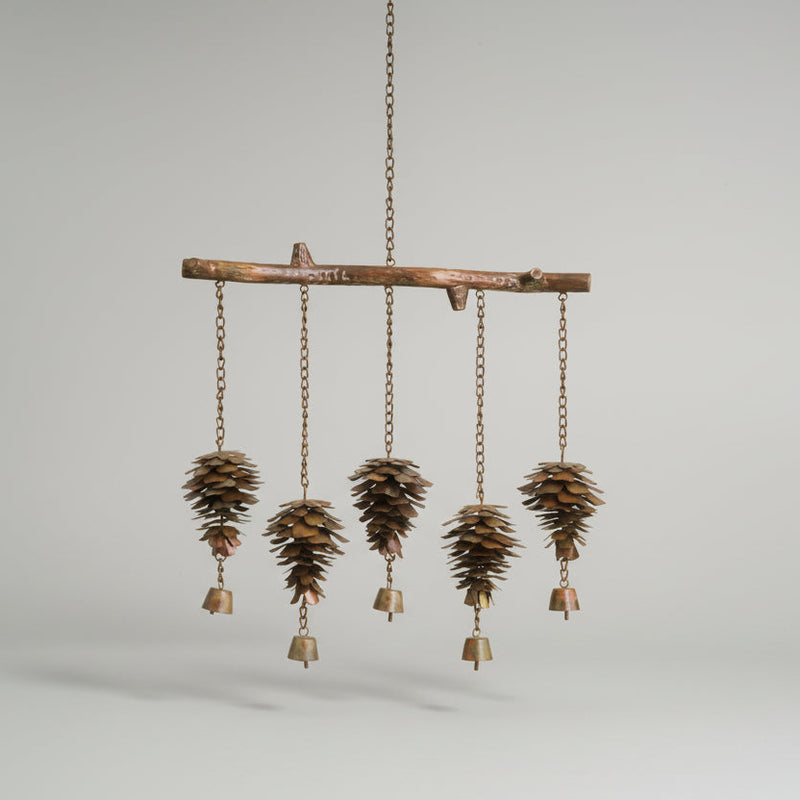 Pine Cone Flamed Windchime