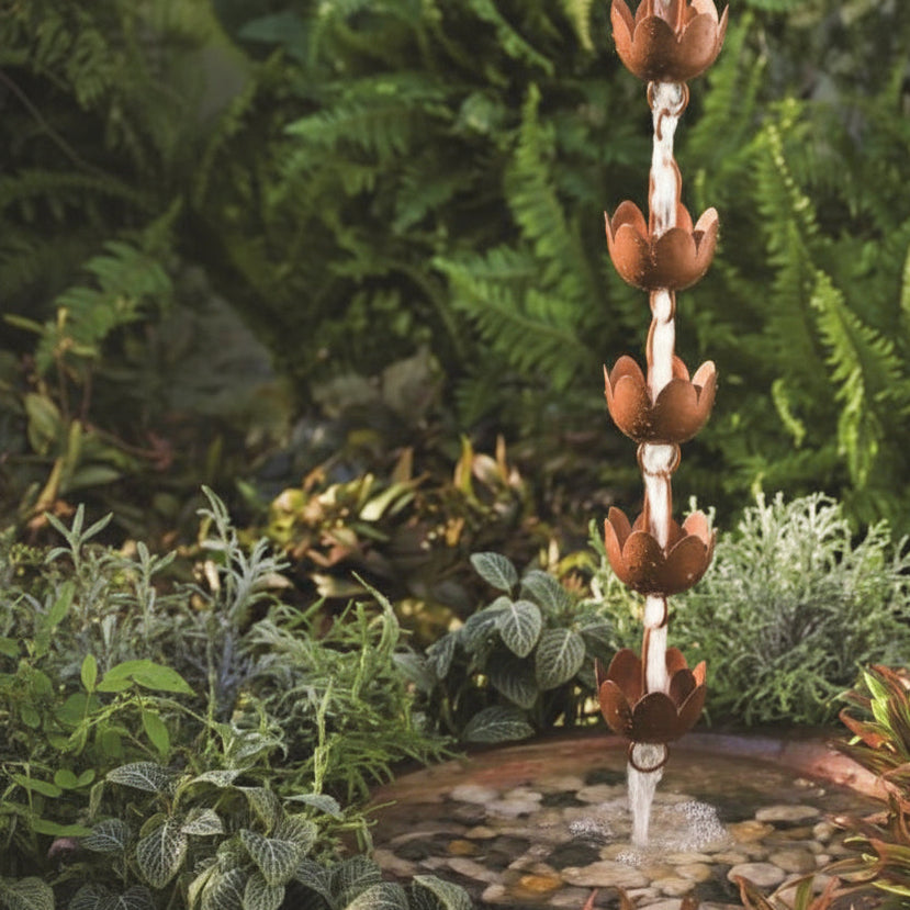 Rain Chains for rain water collection — Nature Niche
