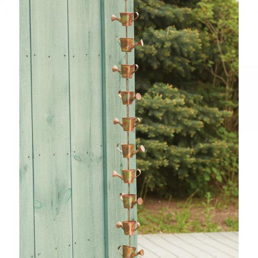 Watering Can Flamed Rain Chain