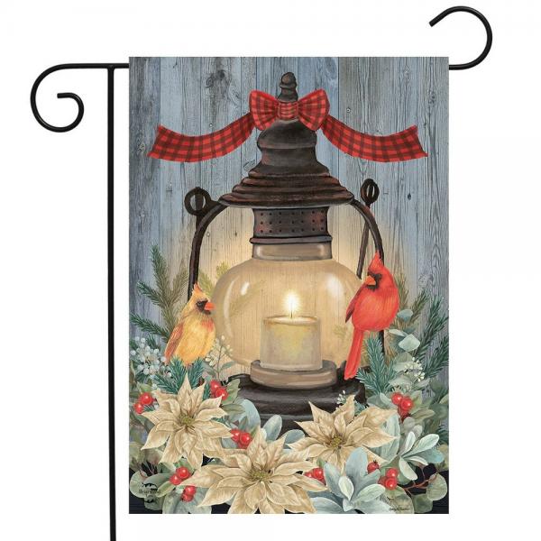 Warm Winter Candle Garden Flag