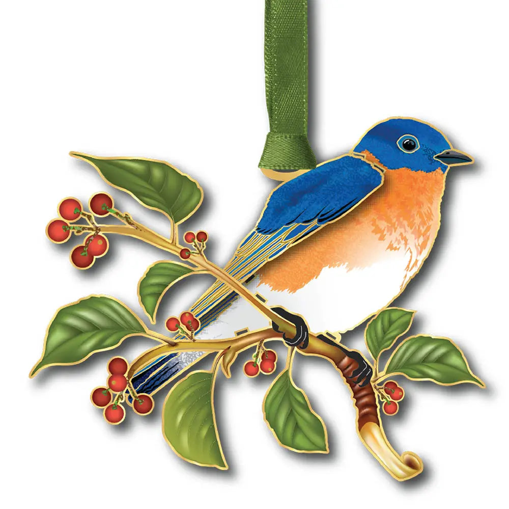 Bluebird in Nature Ornament