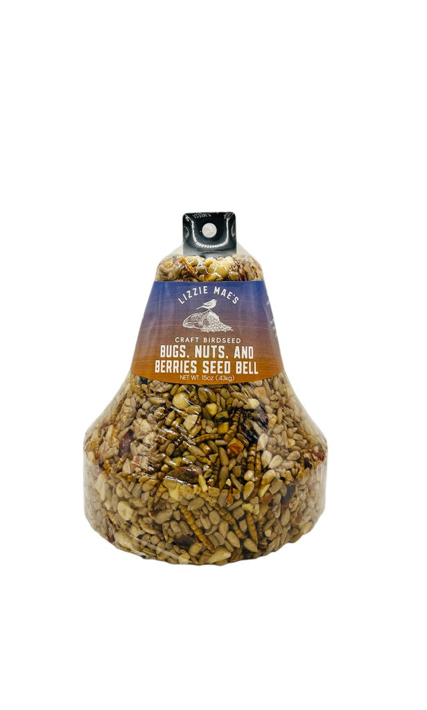 bug nut and berry bird seed bell