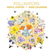 2026 calendar cover featuring flowers and bees with 'Pollinators' text.