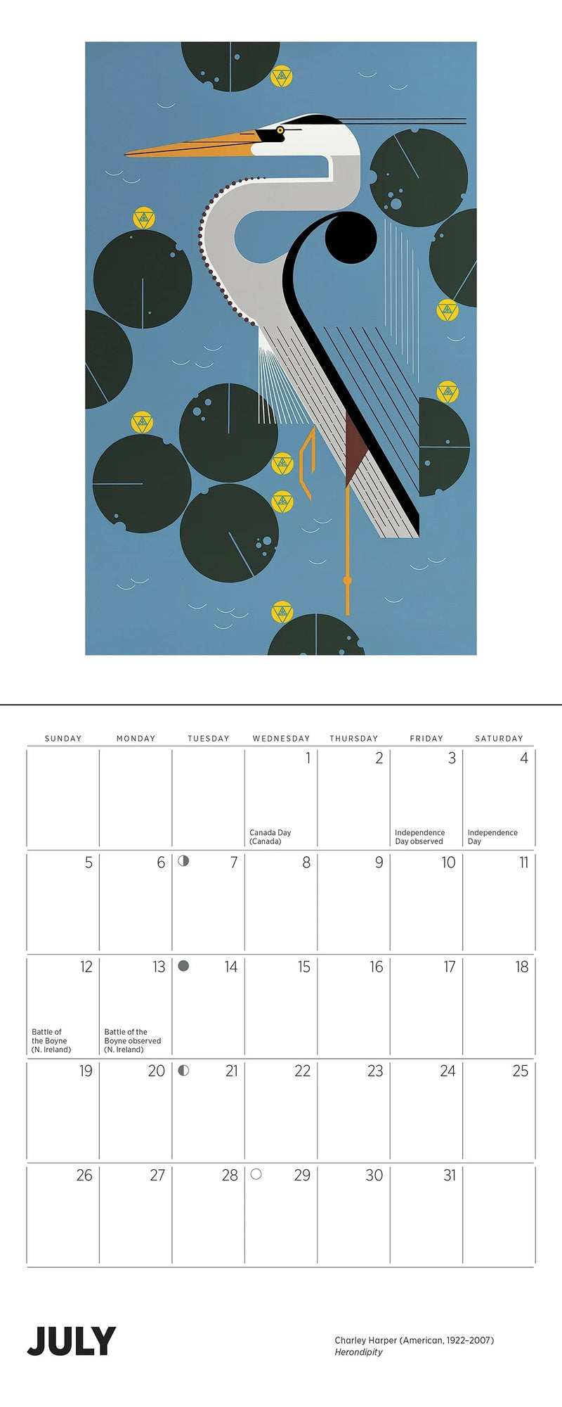 Charley Harper 2026 Mini Wall Calendar