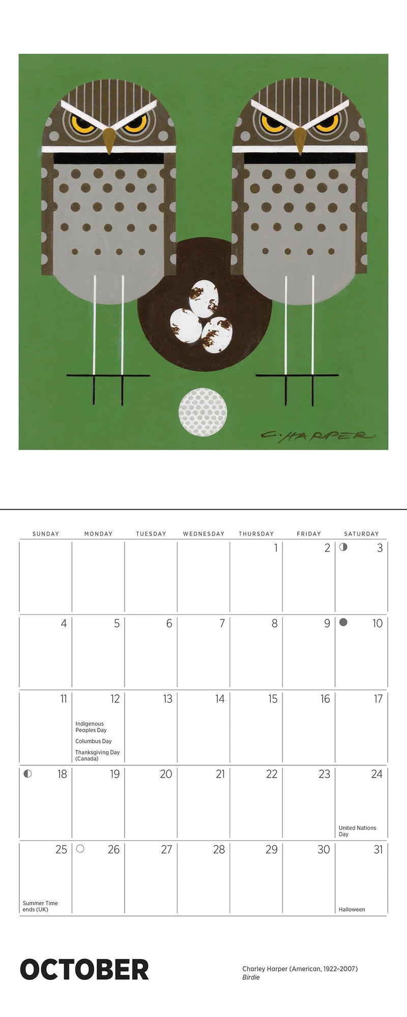 Charley Harper 2026 Mini Wall Calendar