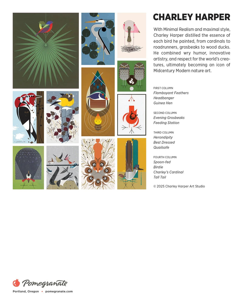 Charley Harper 2026 Mini Wall Calendar