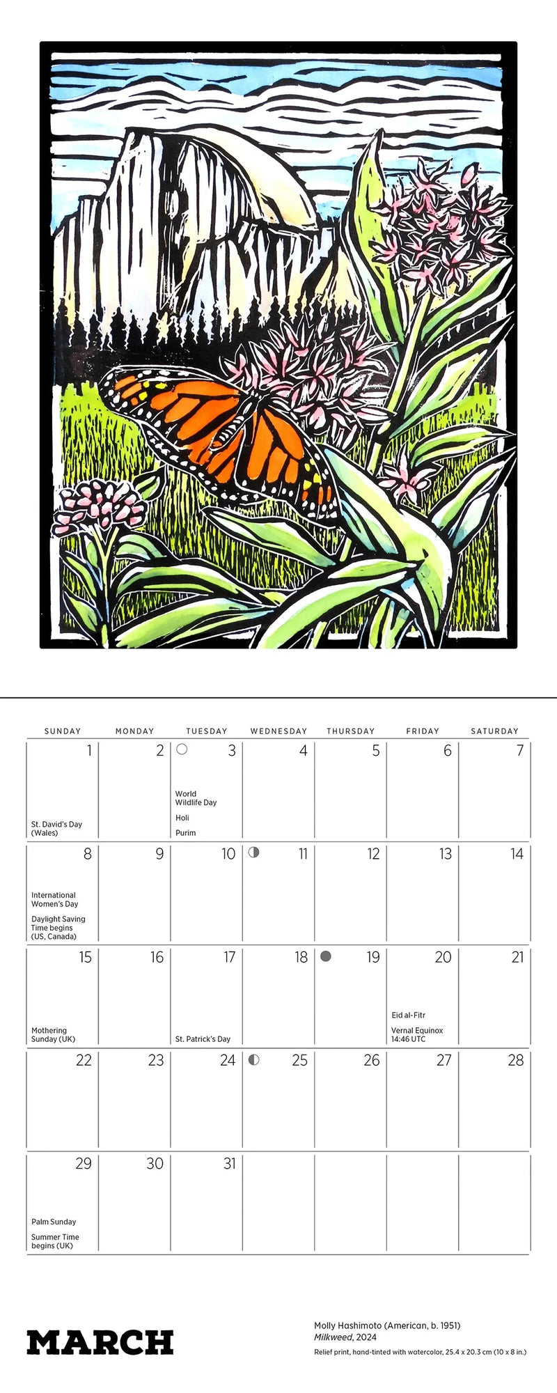 Molly Hashimoto: Lush Landscapes 2026 Mini Wall Calendar